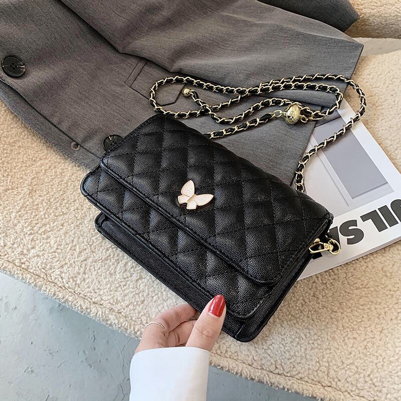 チェーン レッドシングル スクウェア 手作りハンドバック46908687866