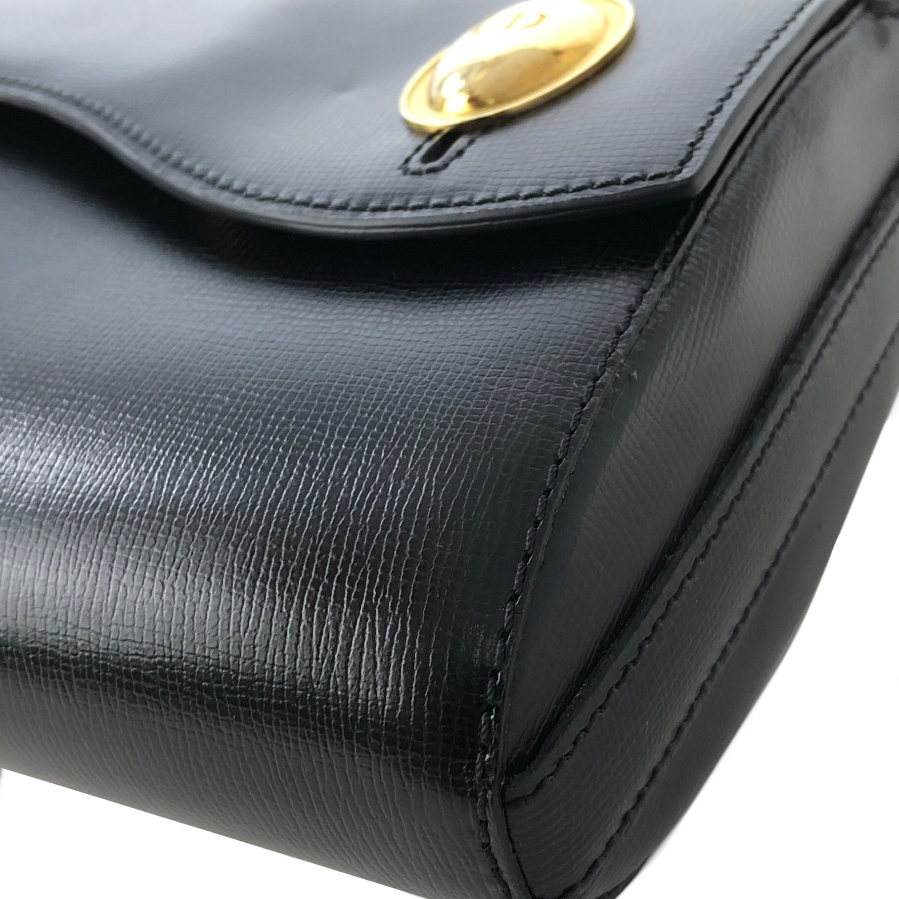 ディオールビンテージ　ポシェット Christian Dior ディオール CDモチーフ レザー ポシェット ミニバッグ