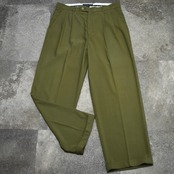 NEW・GEN  drape silhouette wide 2tuck slacks khaki