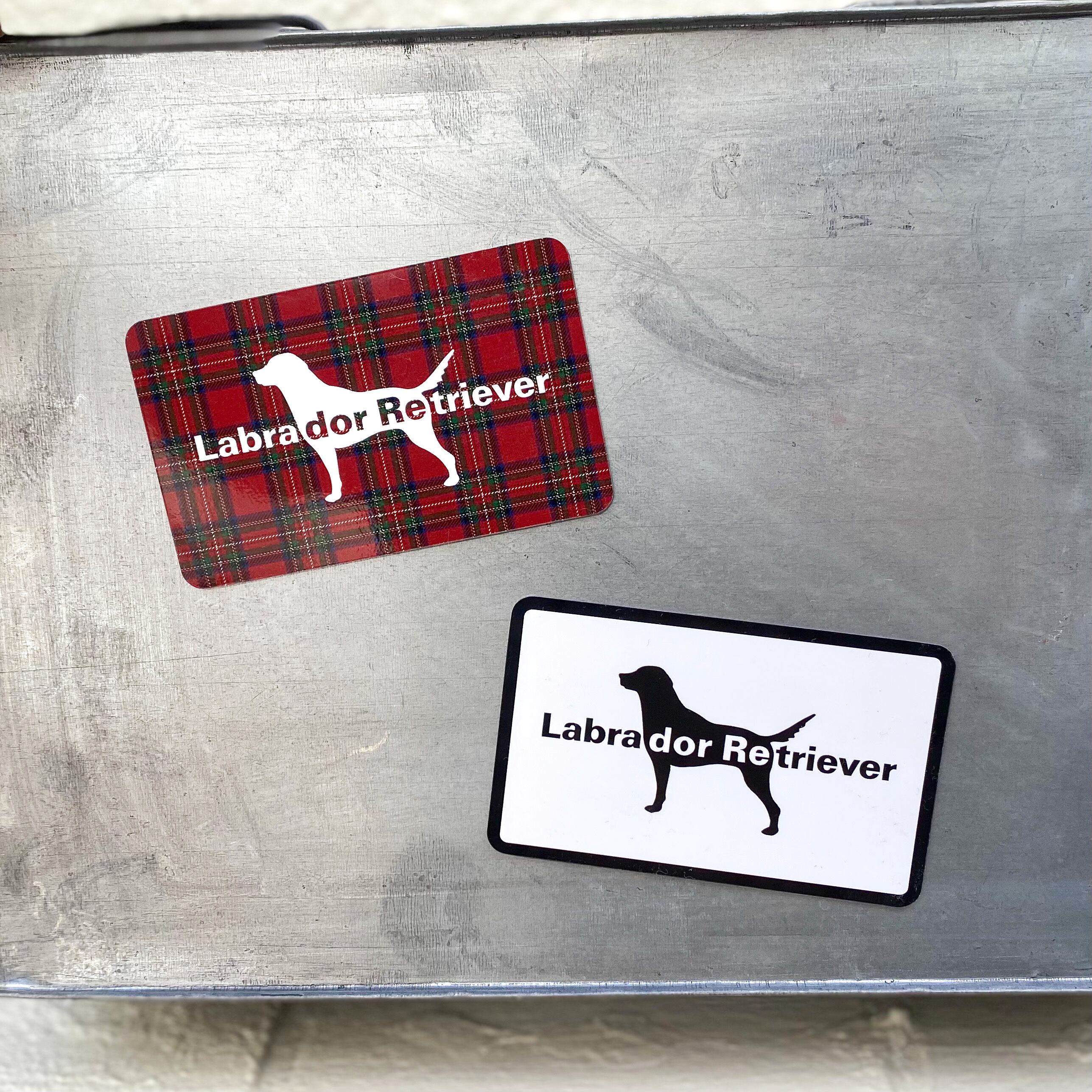 犬ロゴ マグネットシート Labrador Retriever