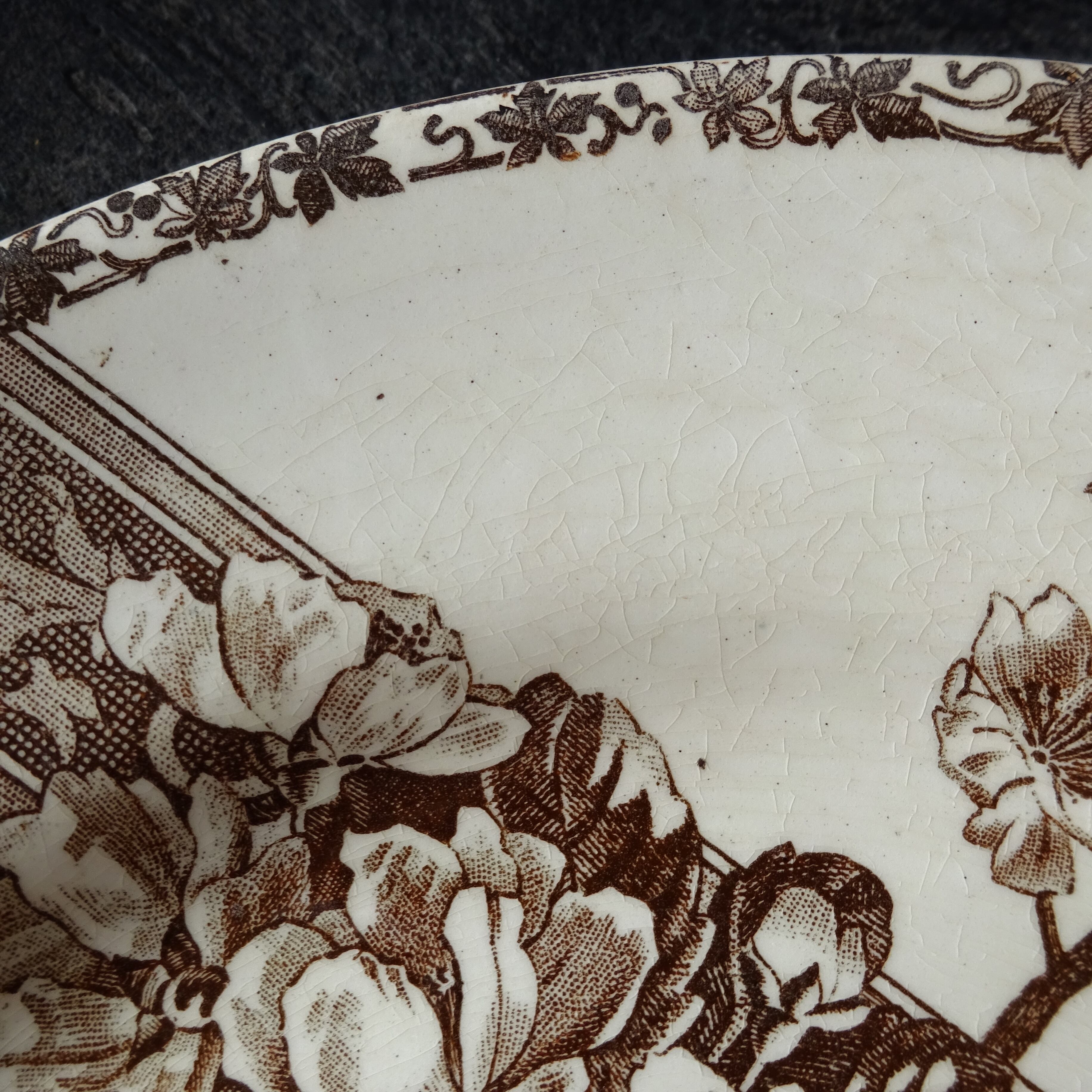【 Épuisé 】Émile bourgeois / Le Grand Dépôt  décor 《Fleurs de pommier》assiette plate (B)