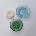 ブルーガラスのお皿