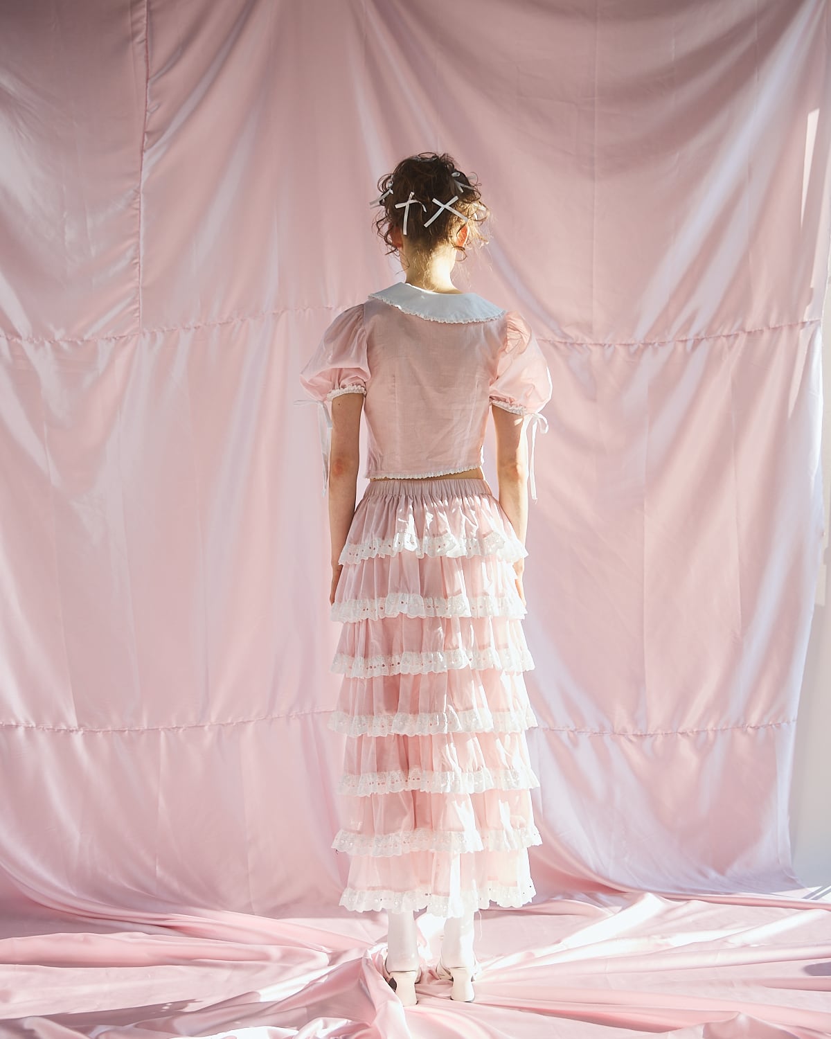 S/S アシンメトリーフリルスカート | lilLilly official webstore