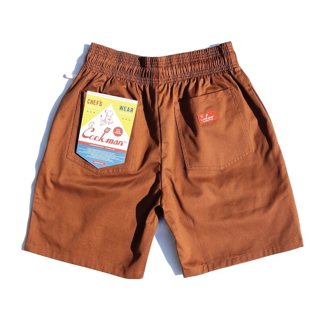 COOKMAN (クックマン) Chef Short Pants (シェフショートパンツ ) チョコレート 231-01821