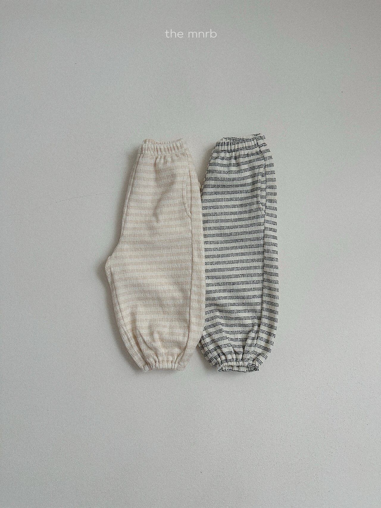 送料無料【予約】/ デイストライプジョガーパンツ / minirobe