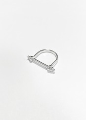 dumbbell ring (Justine Kurihara collaboration) silver925