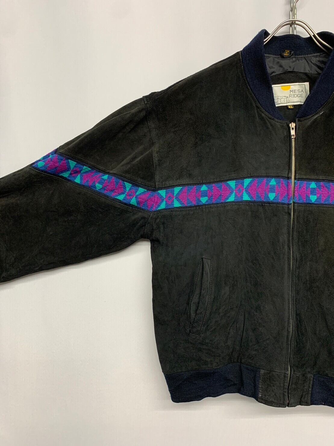 MESA RIDGE” Native Line Leather Jacket | RENGA CLOTHING STORE