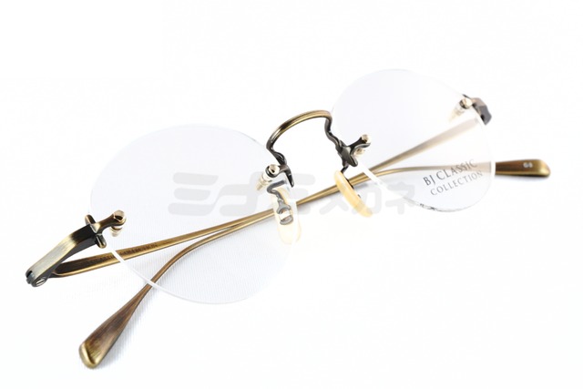 BJ CLASSIC メガネ PREM-205 NT C-3 ツーポイント 縁無し ボストン チタン クラシカル BJクラシック 鯖江 日本製 正規品-4枚目