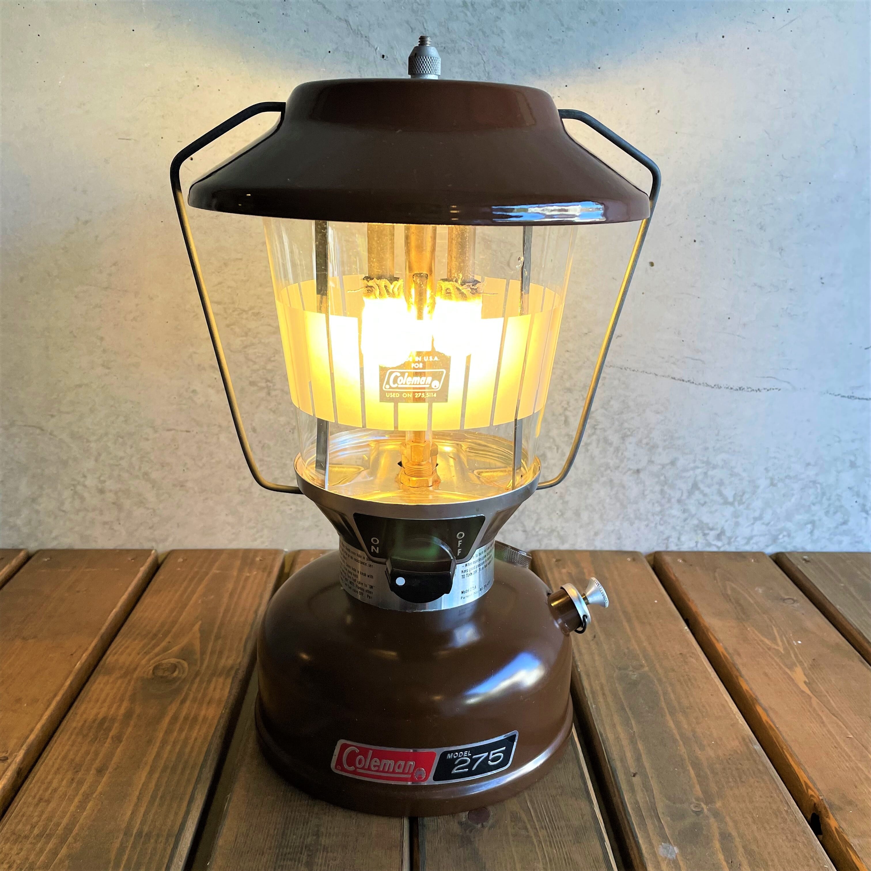 コールマン 275A 1982年2月製造 ブラウン ツーマントル ランタン