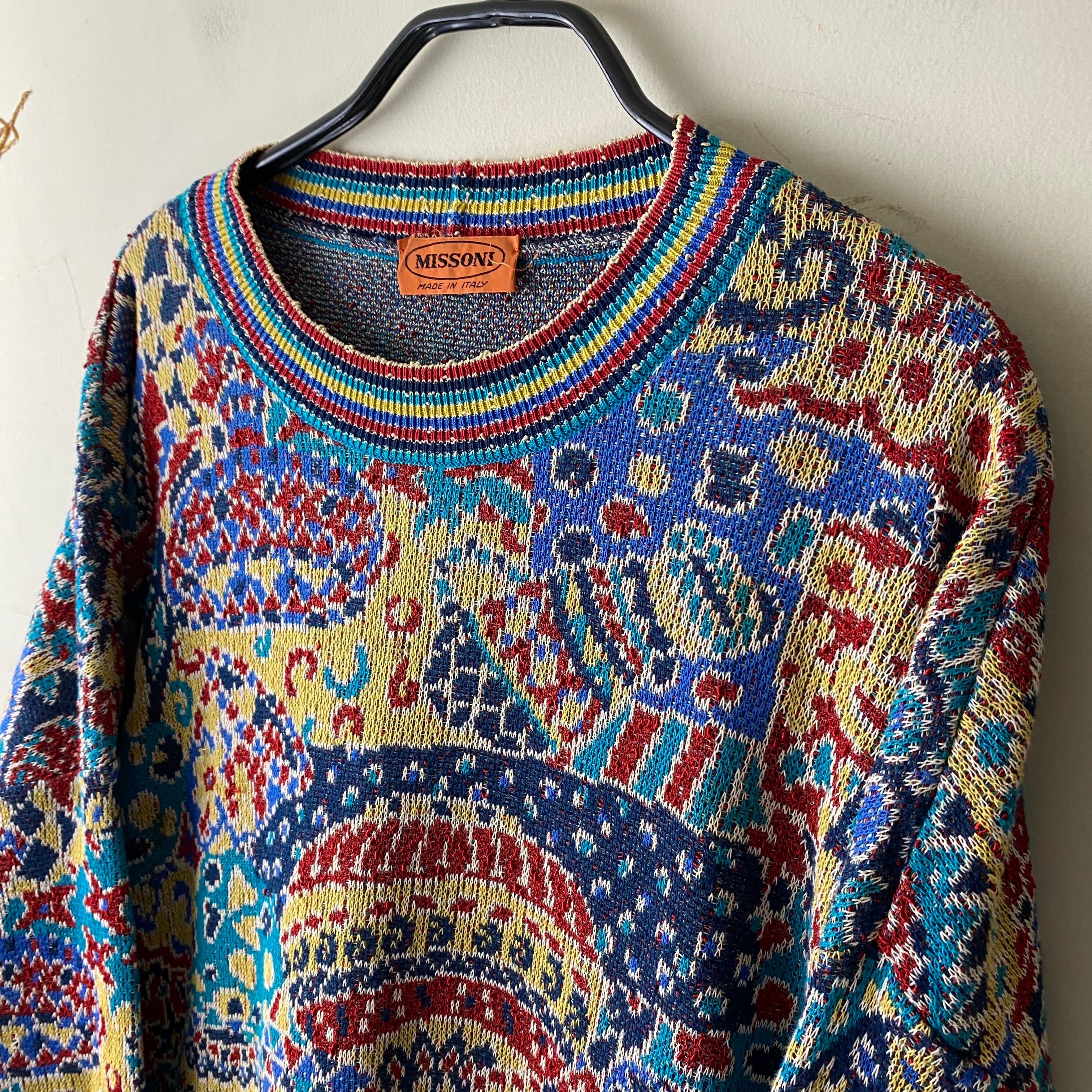 vintage MISSONI multi color knit sweater | NOIR ONLINE