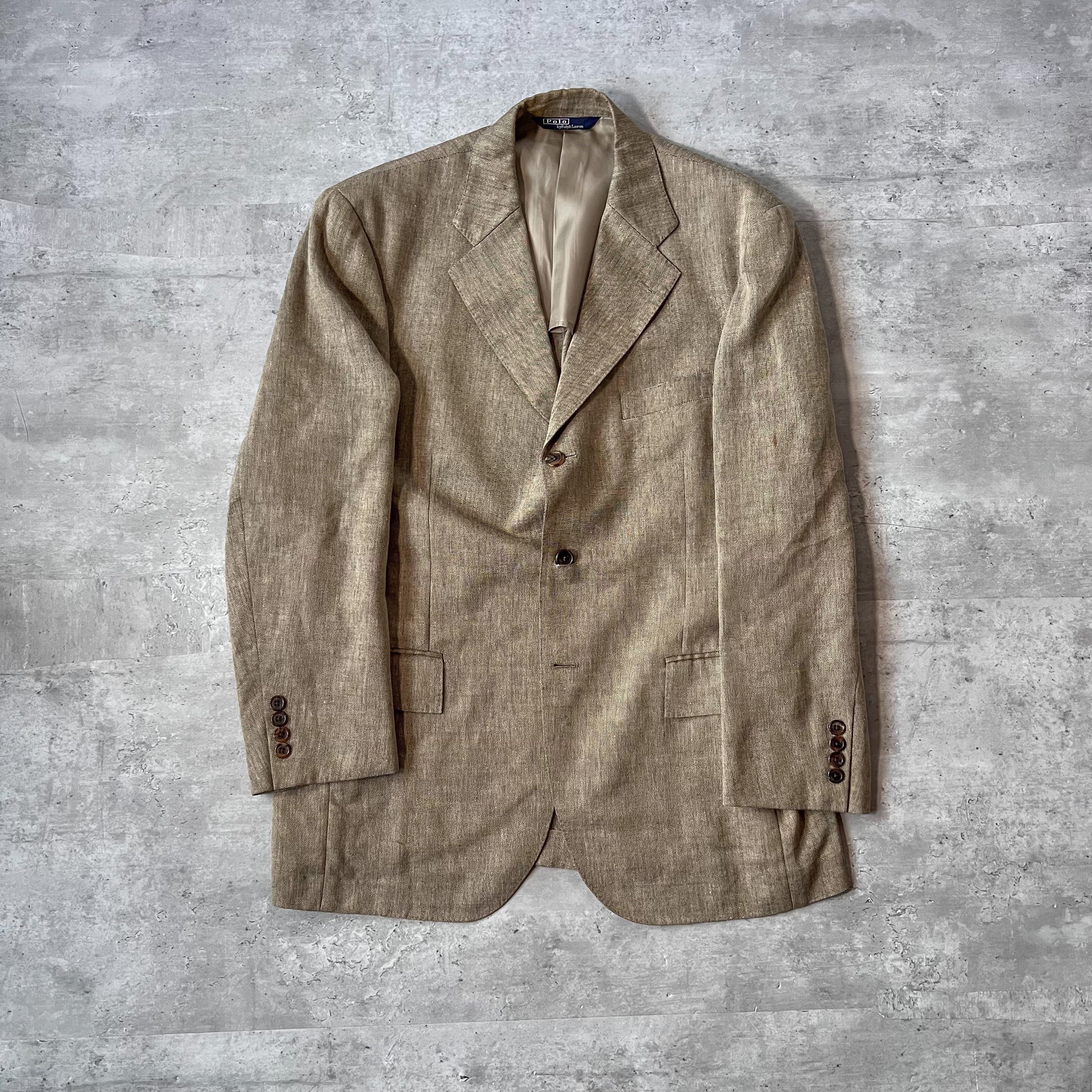 80s〜90s “polo by ralph lauren” linen × wool set up suits 80年代 