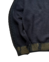 【数量限定販売】藍染めタイダイウールニット Maron