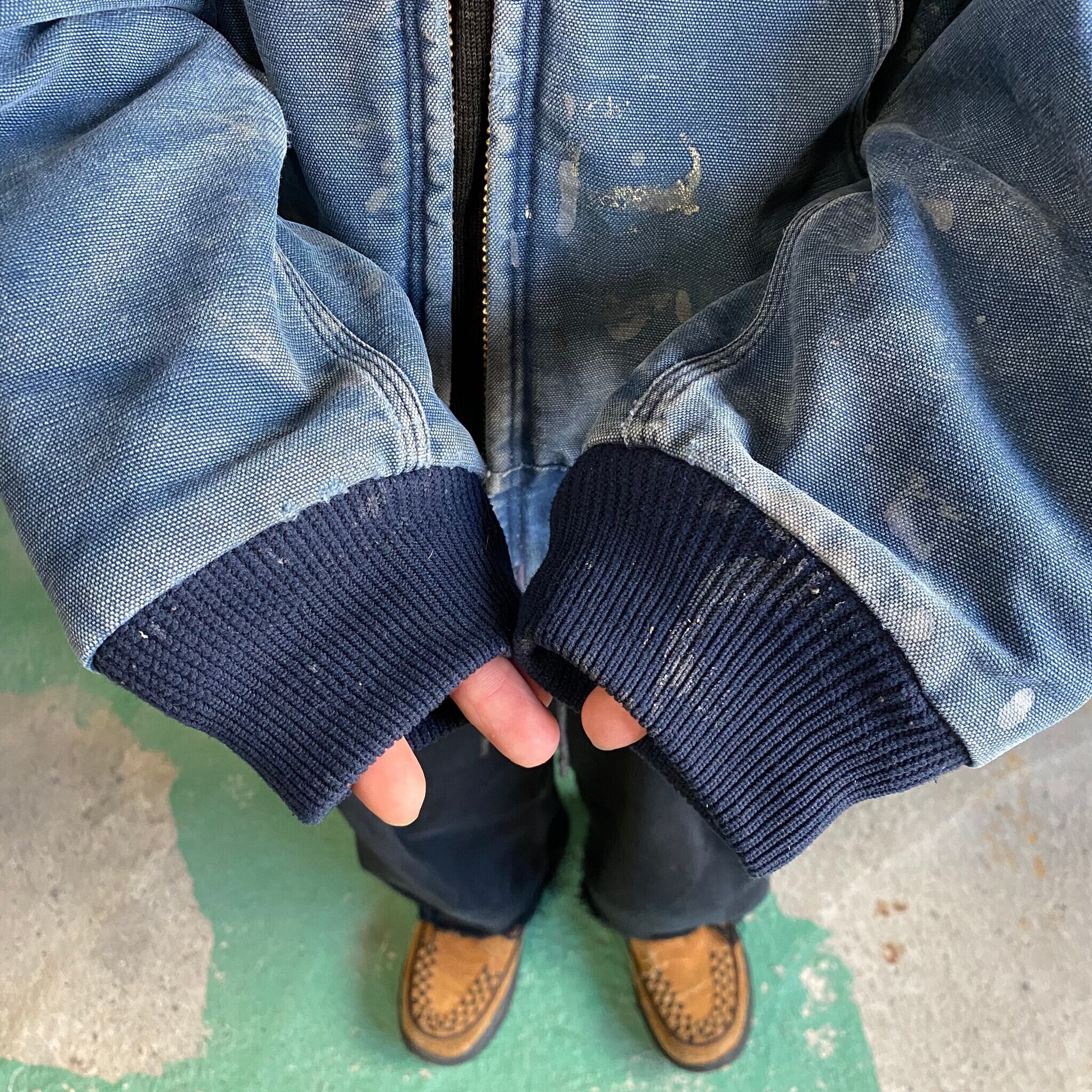 carhartt アクティブジャケット ネイビー XL 企業ロゴ 刺繍 【公式通販】