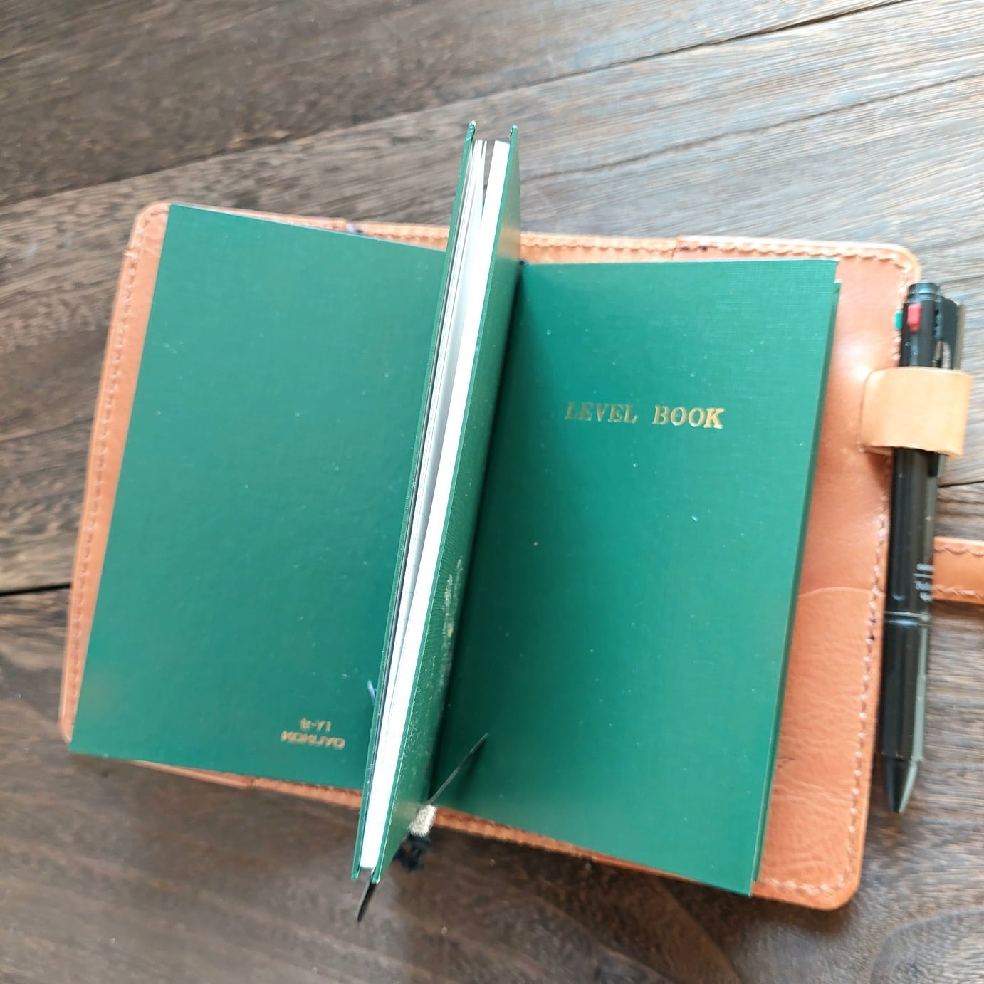 測量野帳カバー 3冊綴じ ＊連結バンド付属 注意 手帳は付属していませ