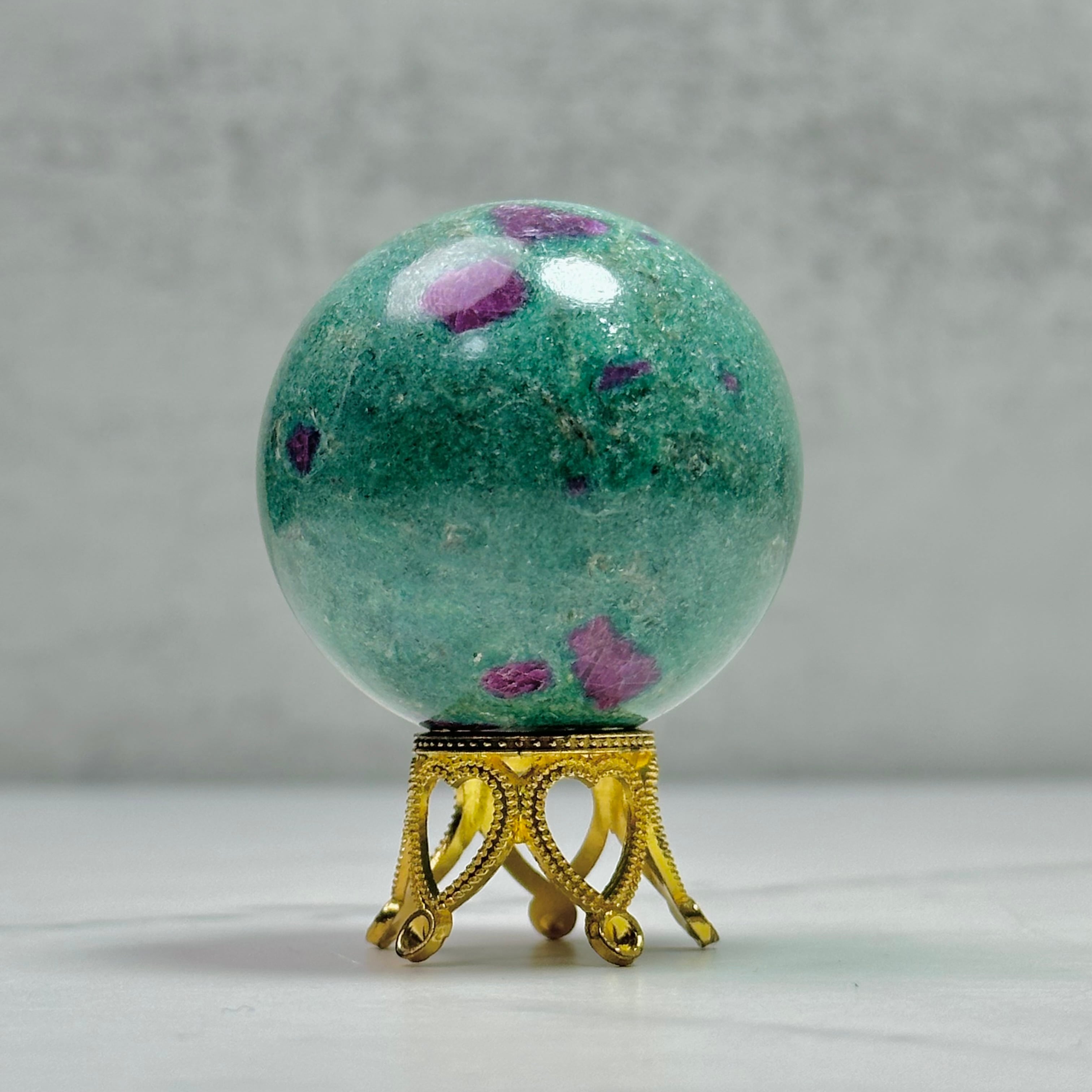 インド産ルビーインフックサイトスフィア Φ44mm | Mt.Sophia 天然石屋