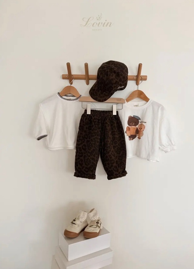 【即納】leopard corduroy pants