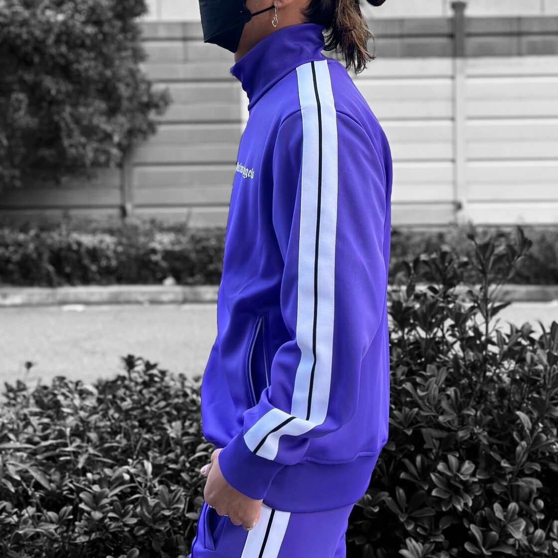Palm Angels】CLASSIC TRACK JACKET(PURPLE/WHITE) | Pay ID