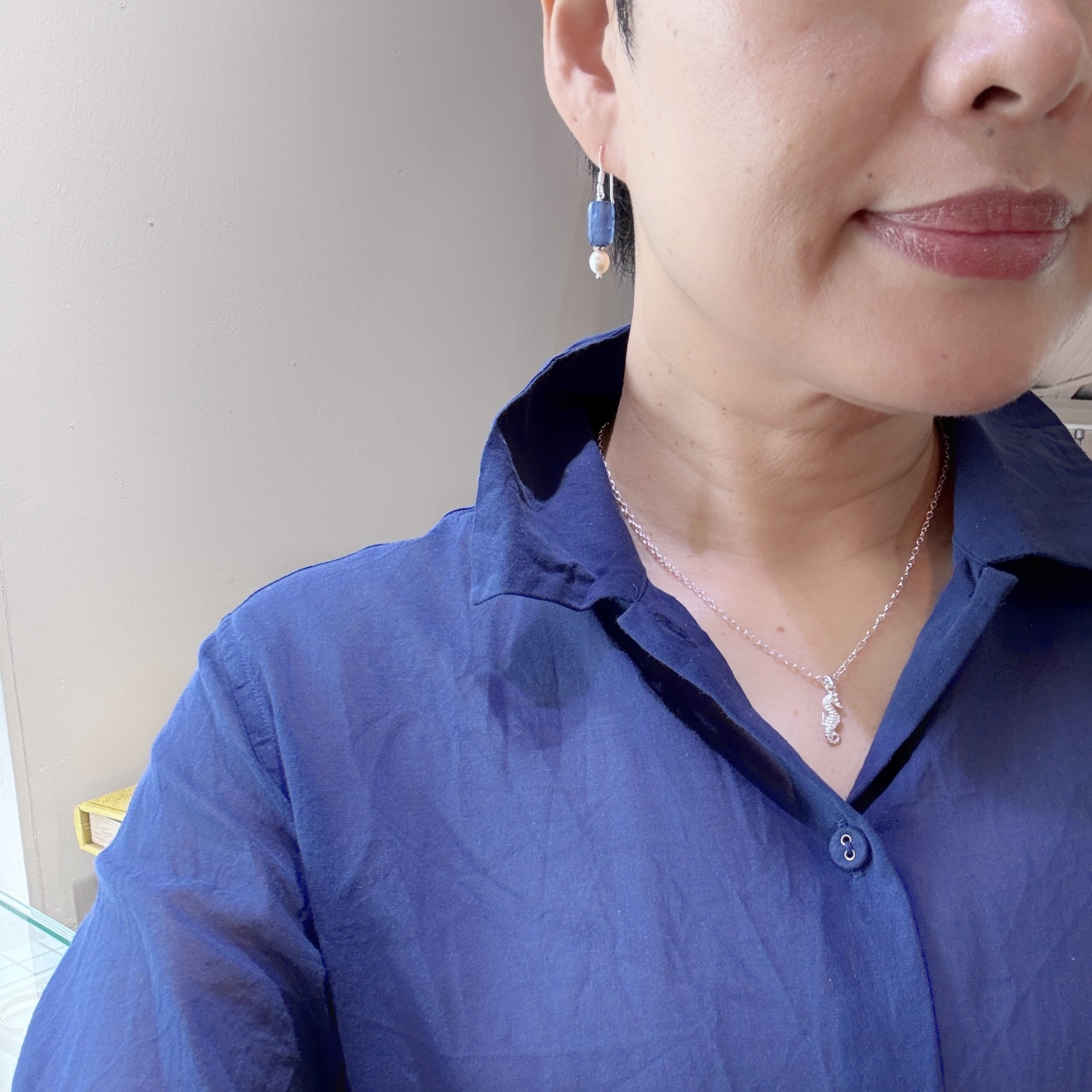 リトル タツノオトシゴ ペンダント （チェーン オプション）ネックレス