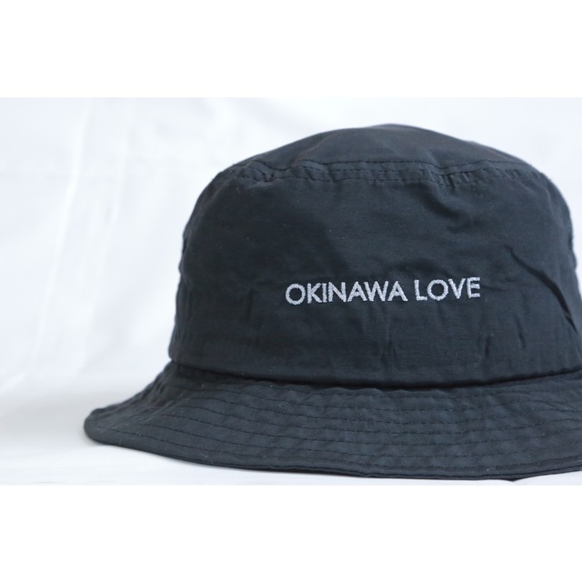 OKINAWA LOVE BUCKET HAT ( BLACK )