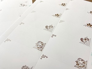 熊谷染型紙名刺シート“結い”