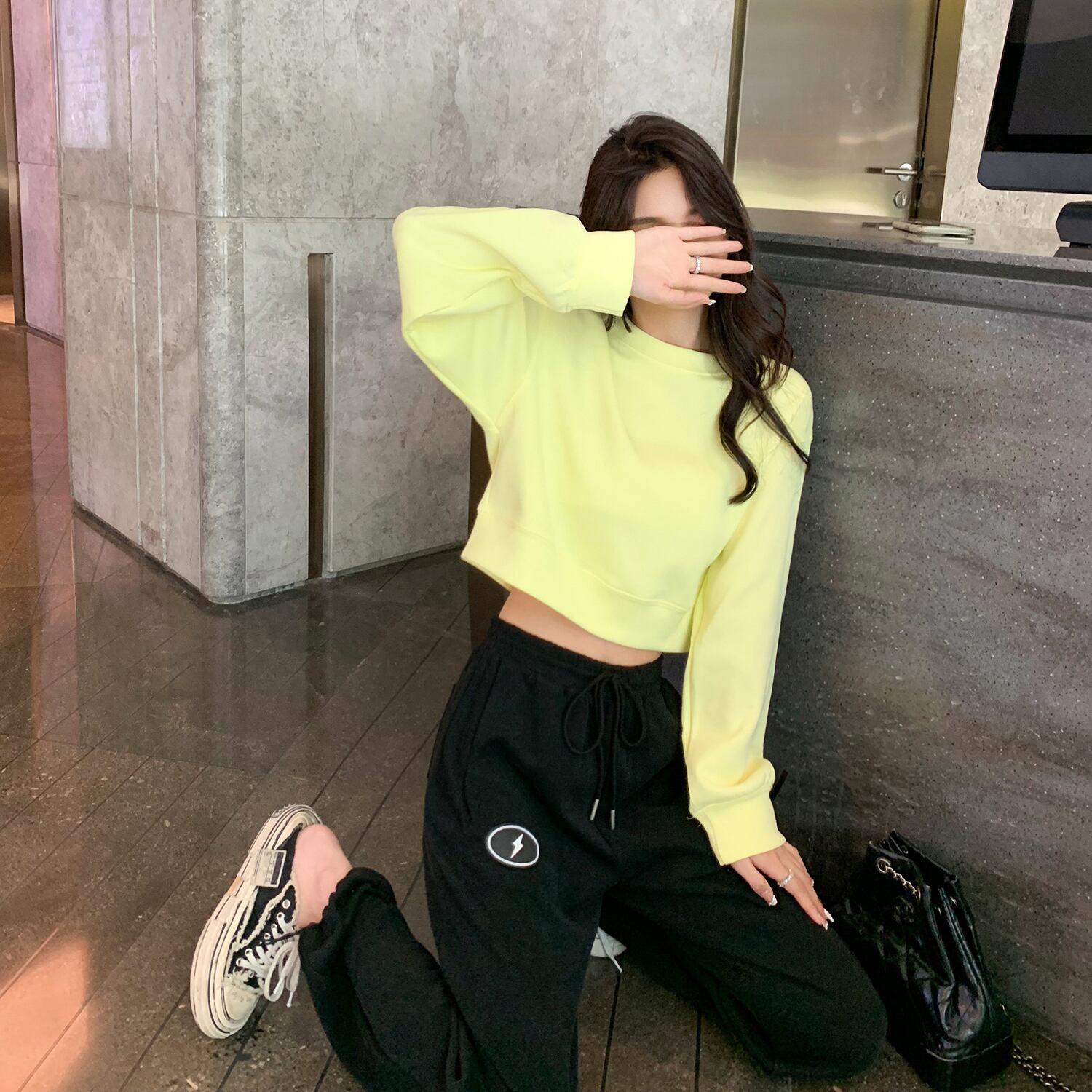 オータムレッドセーター ショートカラートップス 秋物 6Du_Shop_Women9522469748