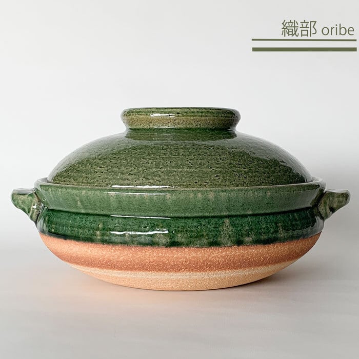 備前焼 土鍋 和食器 伝統工芸　新品 未使用 萬古焼 土鍋 6号 黒釉線紋 一人用 おしゃれ 日本製 直火用 ガス火用