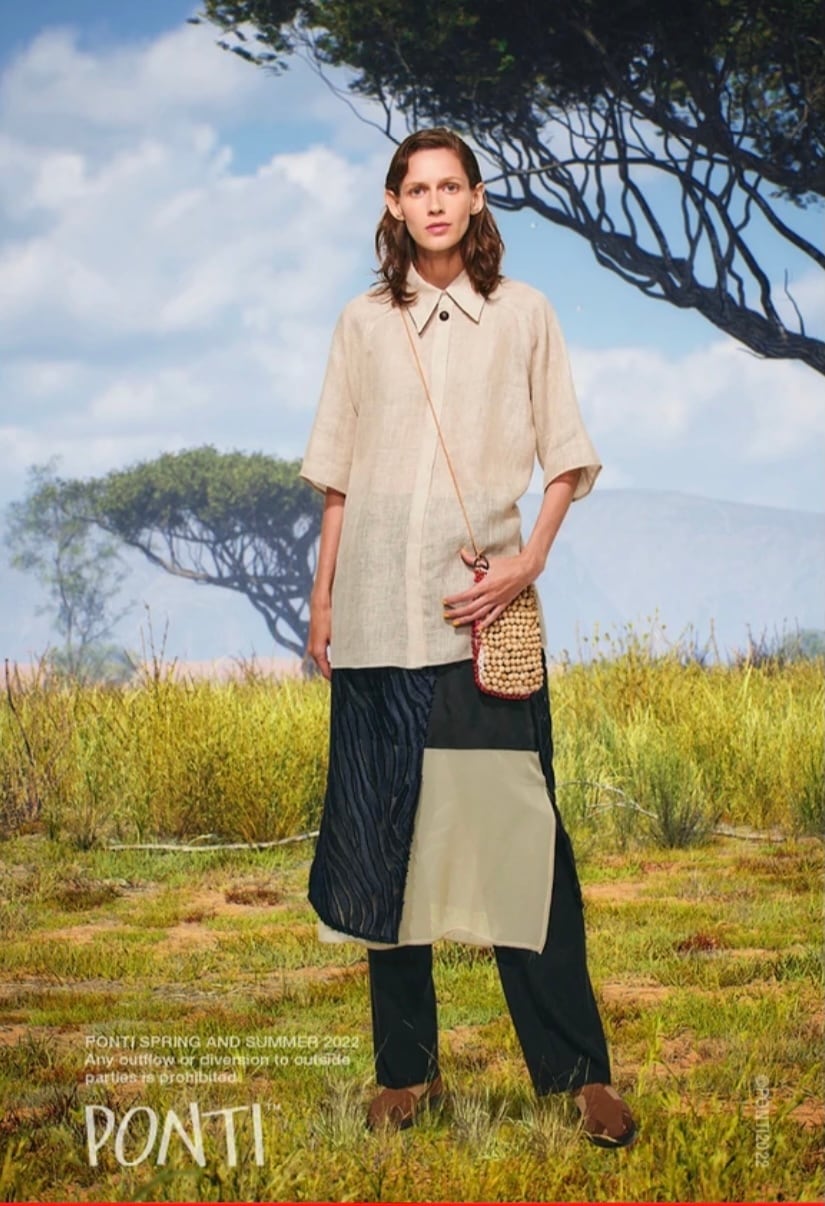 PONTI zebra jacquard skirt | AAR powered by BASE