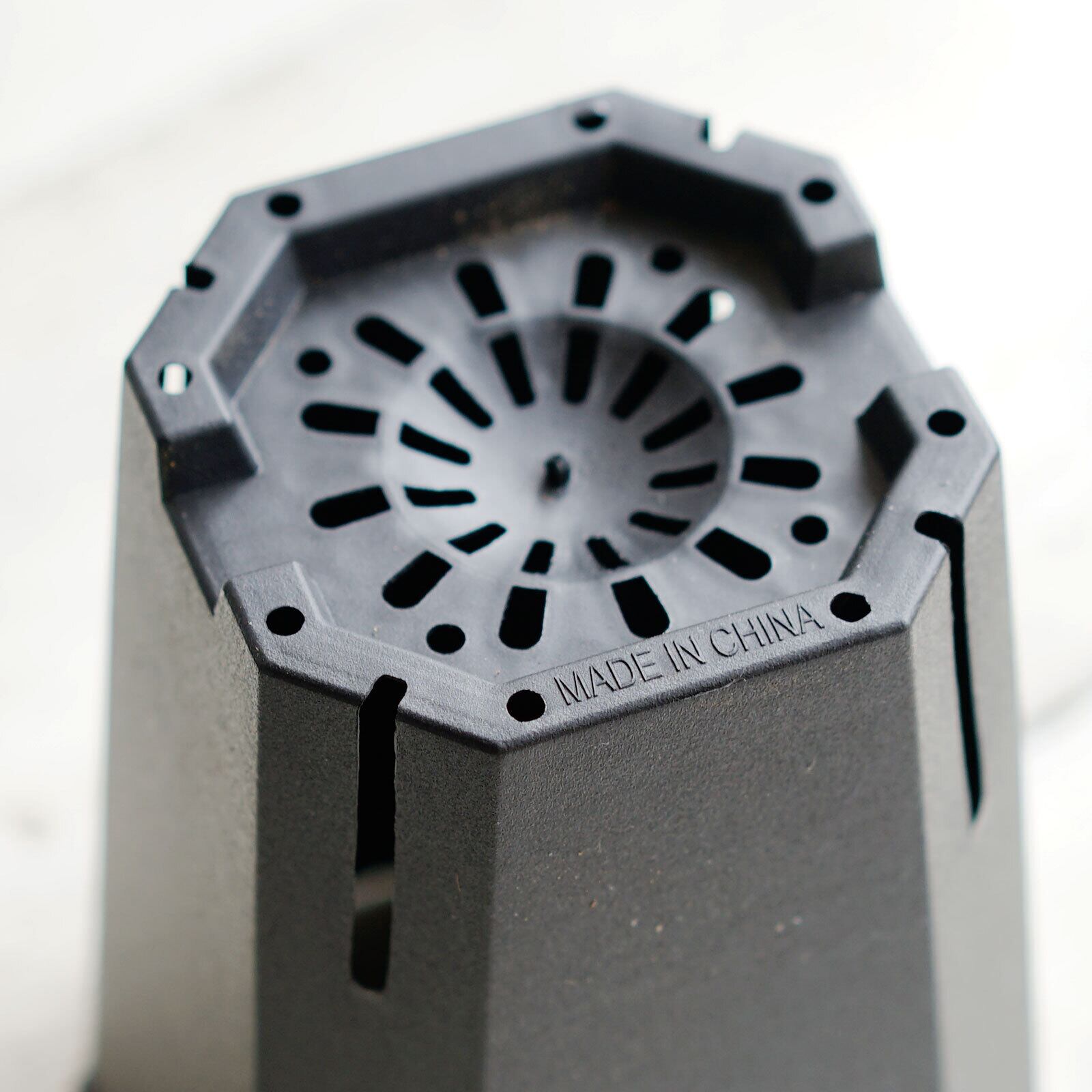 Flat Slit Pot 9cm ブラック 8個セット