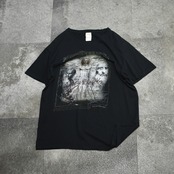 Da Vinci vitruvian Man print tee