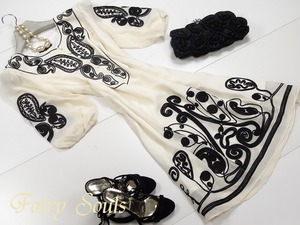 ★13号☆パイピングアートシフォンワンピース(OPN7676)