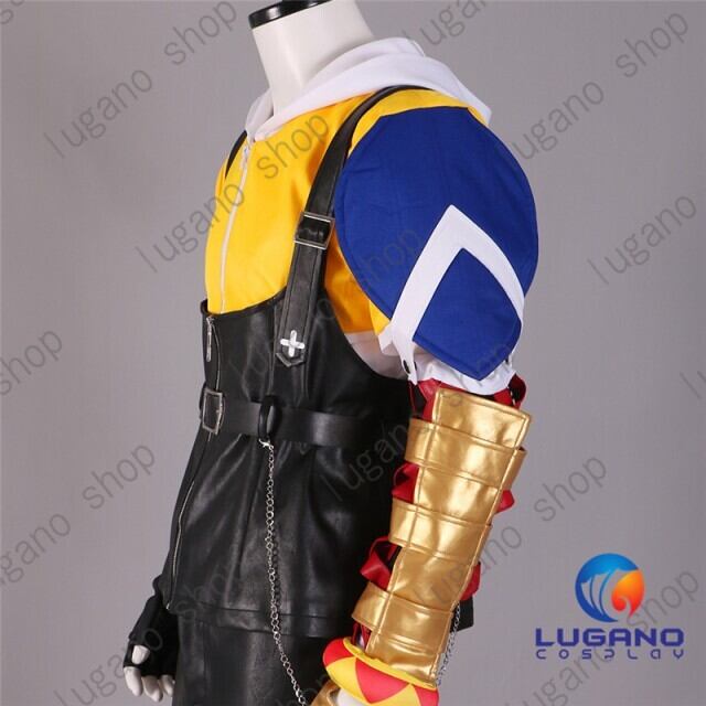 DK2307  ファイナルファンタジーX　　ティーダ　 コスチューム、コスプレ  　高品質コスプレ衣装完全オーダーメイドも対応可能 K2307 ファイナルファンタジーX ティーダ 風 コスプレ衣装 cosplay