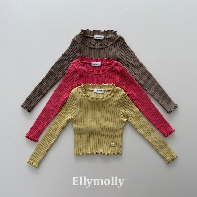 【取寄】elly molly｜dyeing wave top｜ダイイングウェーブトップ｜5-15｜kids&jr｜26 autumn