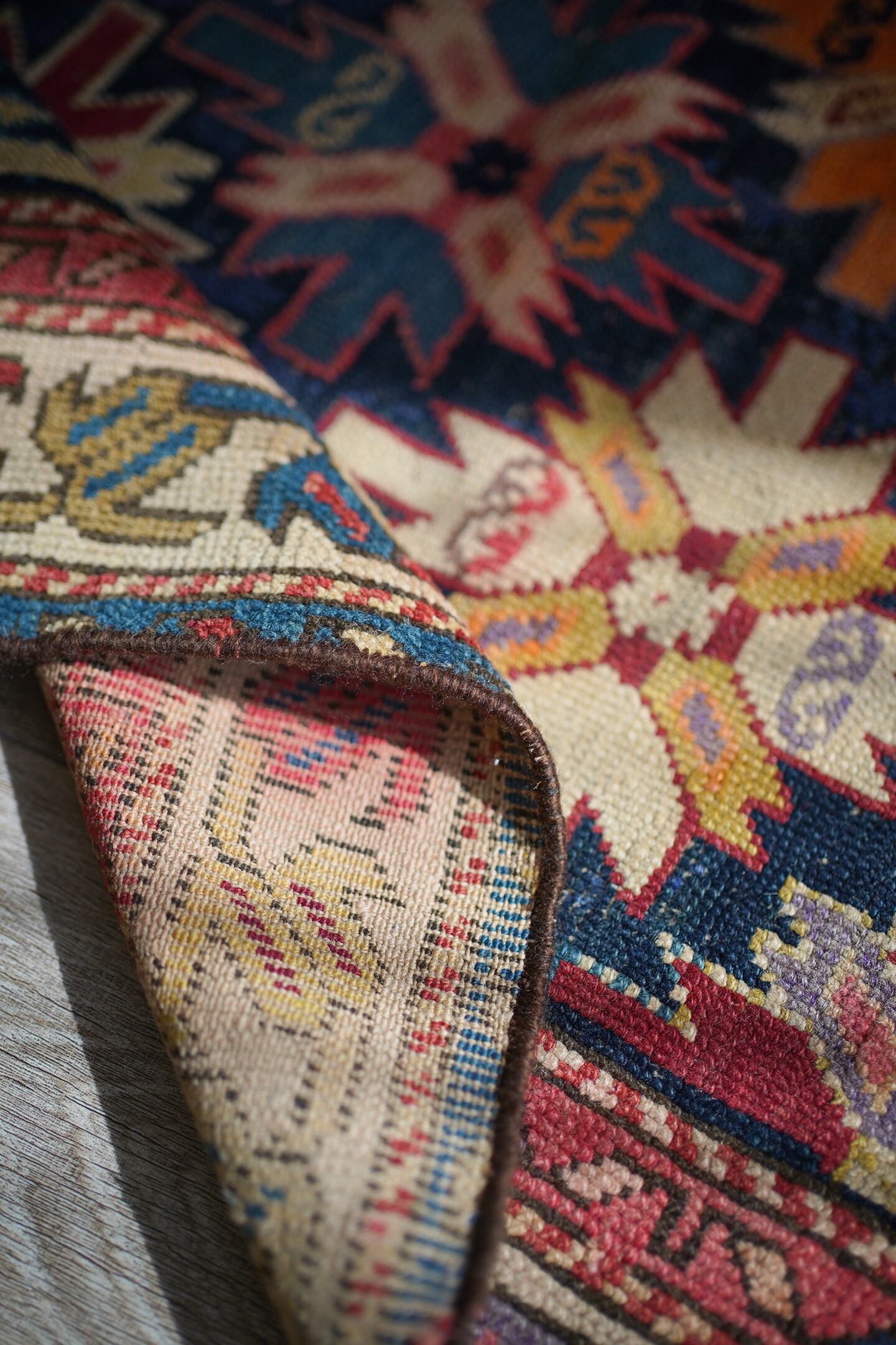 207】Semi Antique Caucasian Kuba Rug 1940's | ヴィンテージラグ専門