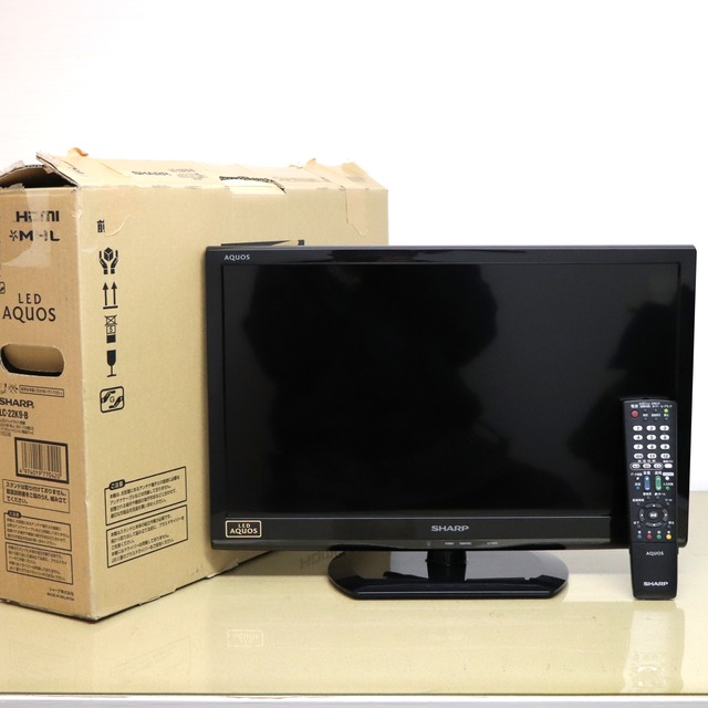 SHARP・シャープ・AQUOS・22V型・液晶カラーテレビ・LC-22K9・2013年製・No.200708-666・梱包サイズ140