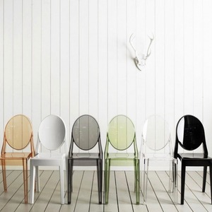 gohst side chair 6colors / ゴースト サイド チェア クリア 透明 椅子 韓国 北欧