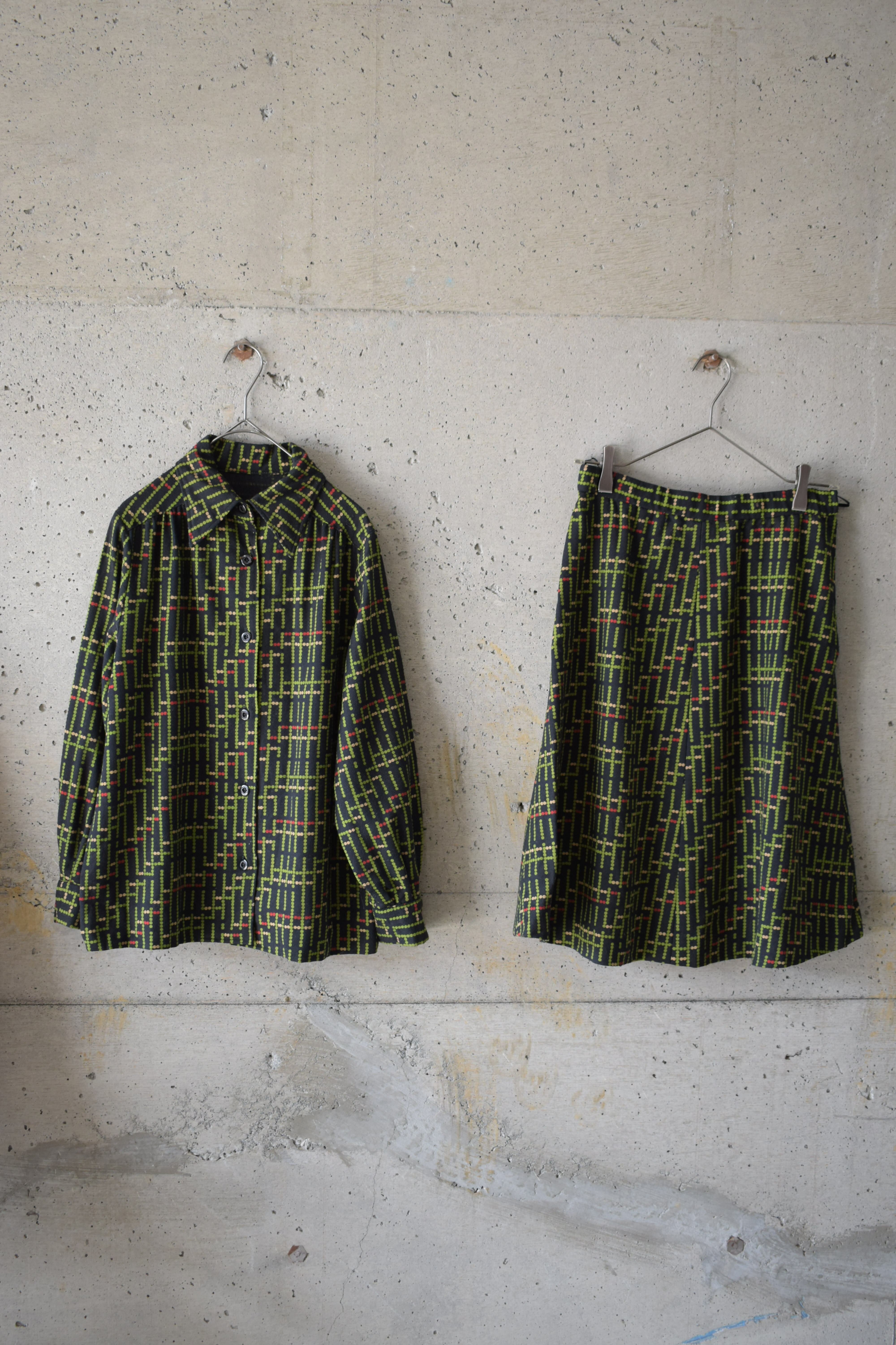 Geometric-patterned co-ord set