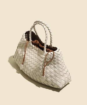 メッシュ◆レザーバッグ【e-70816】