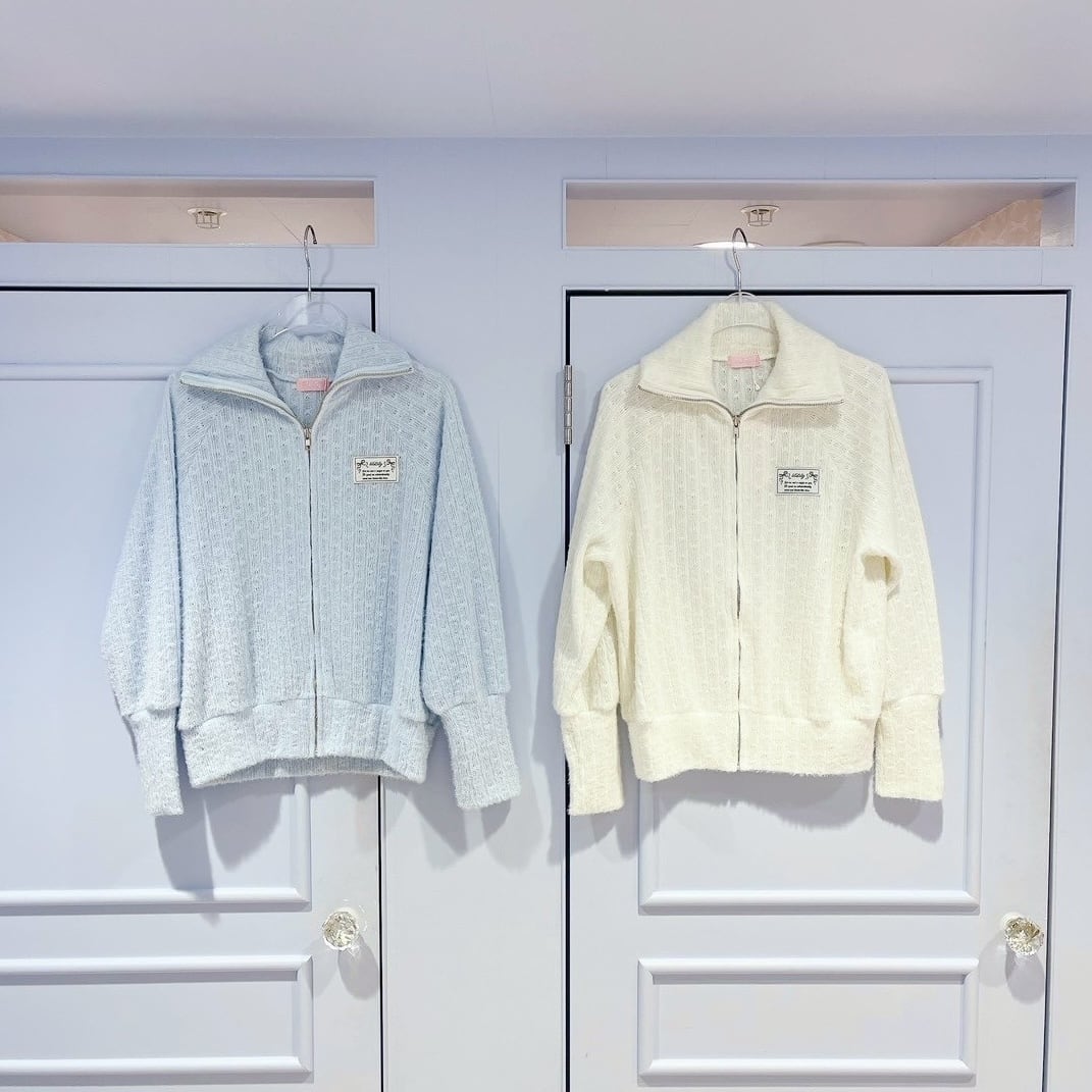 lilLilly リルリリーフリルシアーフリルブルゾン WHITE ジャケット lilLilly リルリリーフリルシアーフリルブルゾン WHITE ジャケット