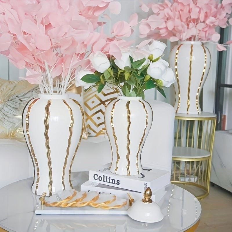 エレガントな造花の装飾花瓶