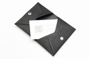 [限定]折革薄型名刺入れカードケース-イタリアンスクラッチ 紫陽花