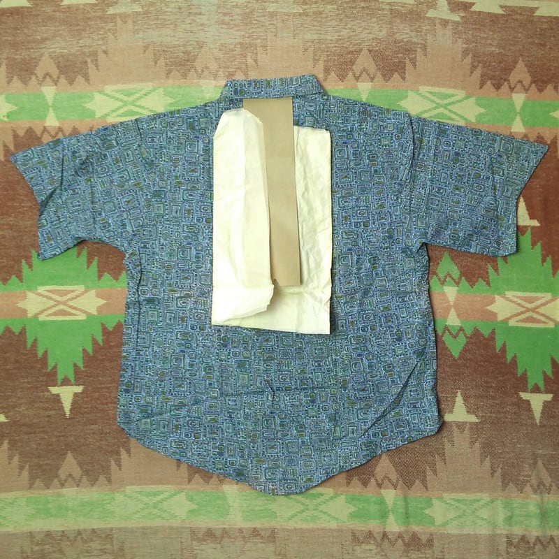 60s Gantner of California Pullover B/D Poncho Shirt （L） DEAD