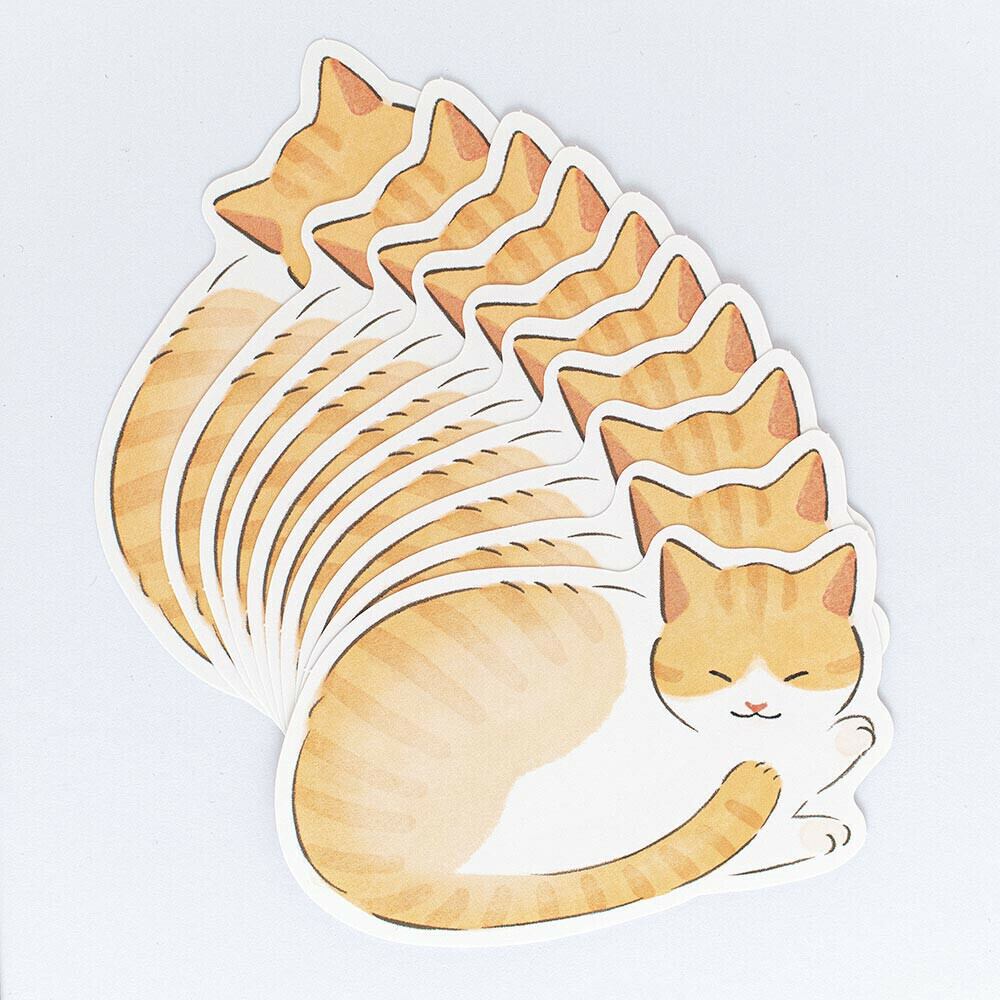 猫メッセージカード(ふんわか)ねこ | マスノヤ衣料品店・マスノヤ猫雑貨店