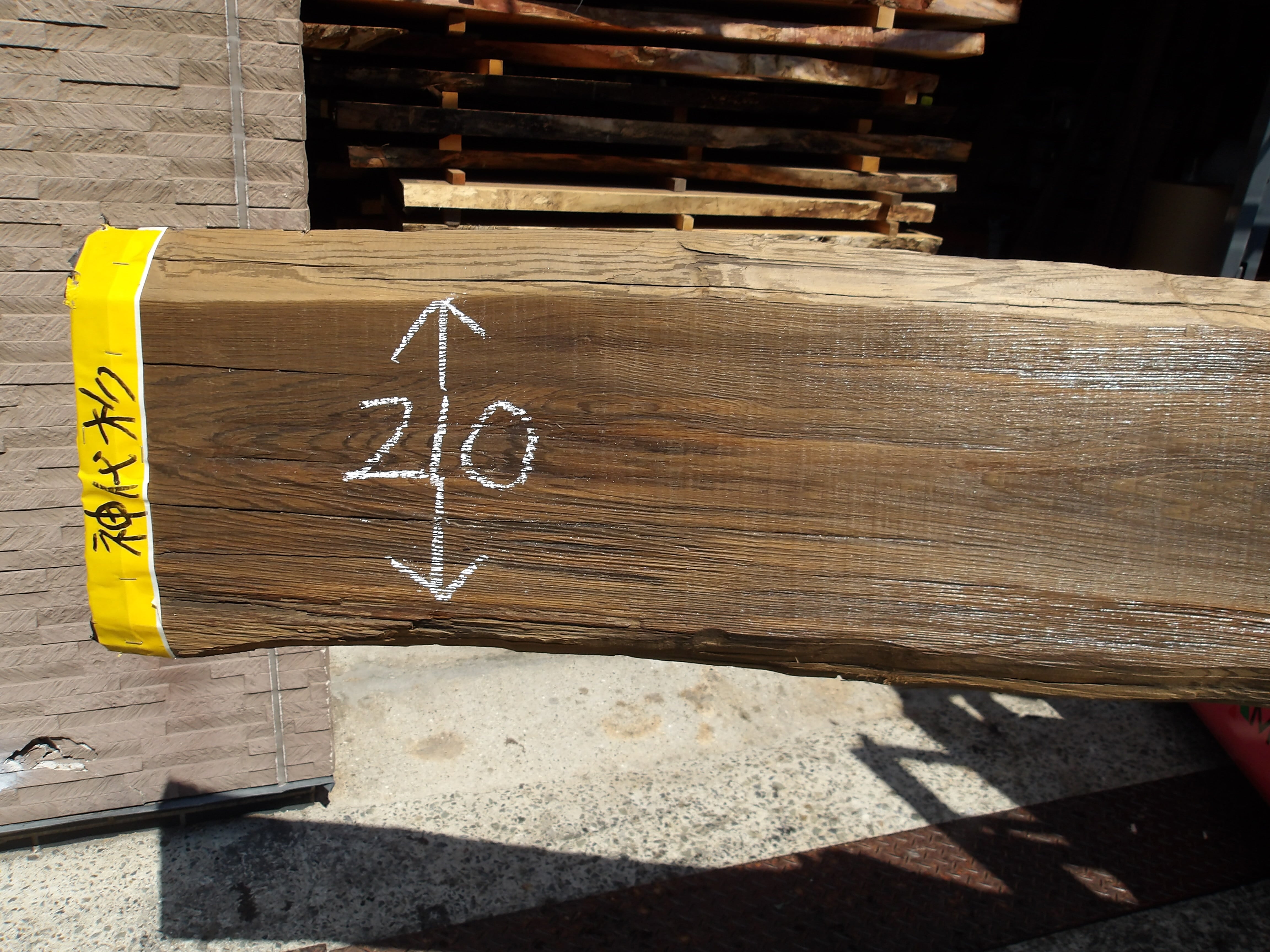 [即購入OK] 鳥海山神代杉　耳付き一枚板　新品未使用　DIY素材　無垢材　土埋 2500年熟成された神代杉を仕上げたら驚きの濡れ色と木目が現れた