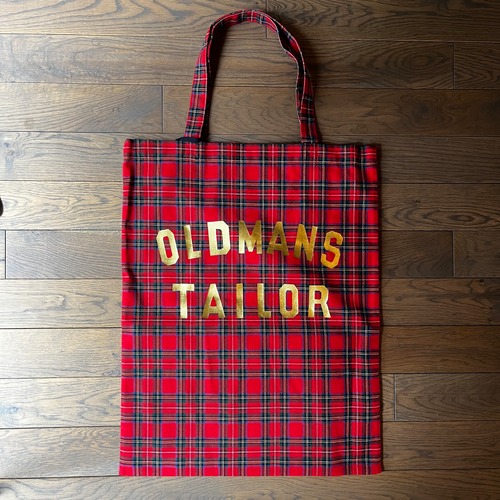 R&D.M.Co-/OLDMAN'S TAILOR  オールドマンズテーラーOMT PRINT TOTE BAG/ OMTプリント　タータンチェックトートバック　#SS1101