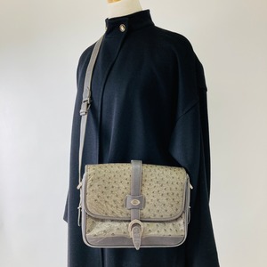 【Used】OLD GUCCI オーストリッチライン ショルダーバッグ