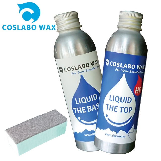 コスラボワックス Coslabo Wax リキッドワックスお試し 2本セット TheTop HF + TheTop スポンジ付き