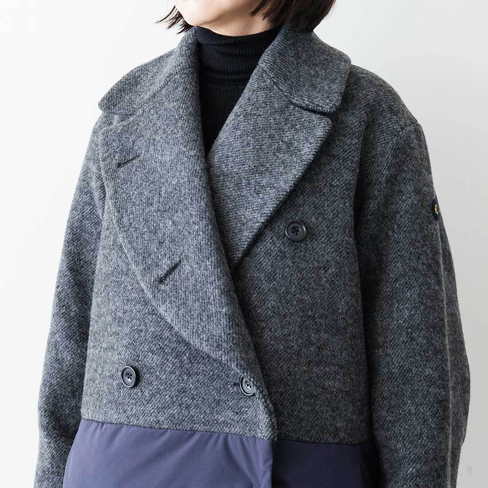 BLANC basque ソフトメルトン×ダウン切替えコート | LASQ store