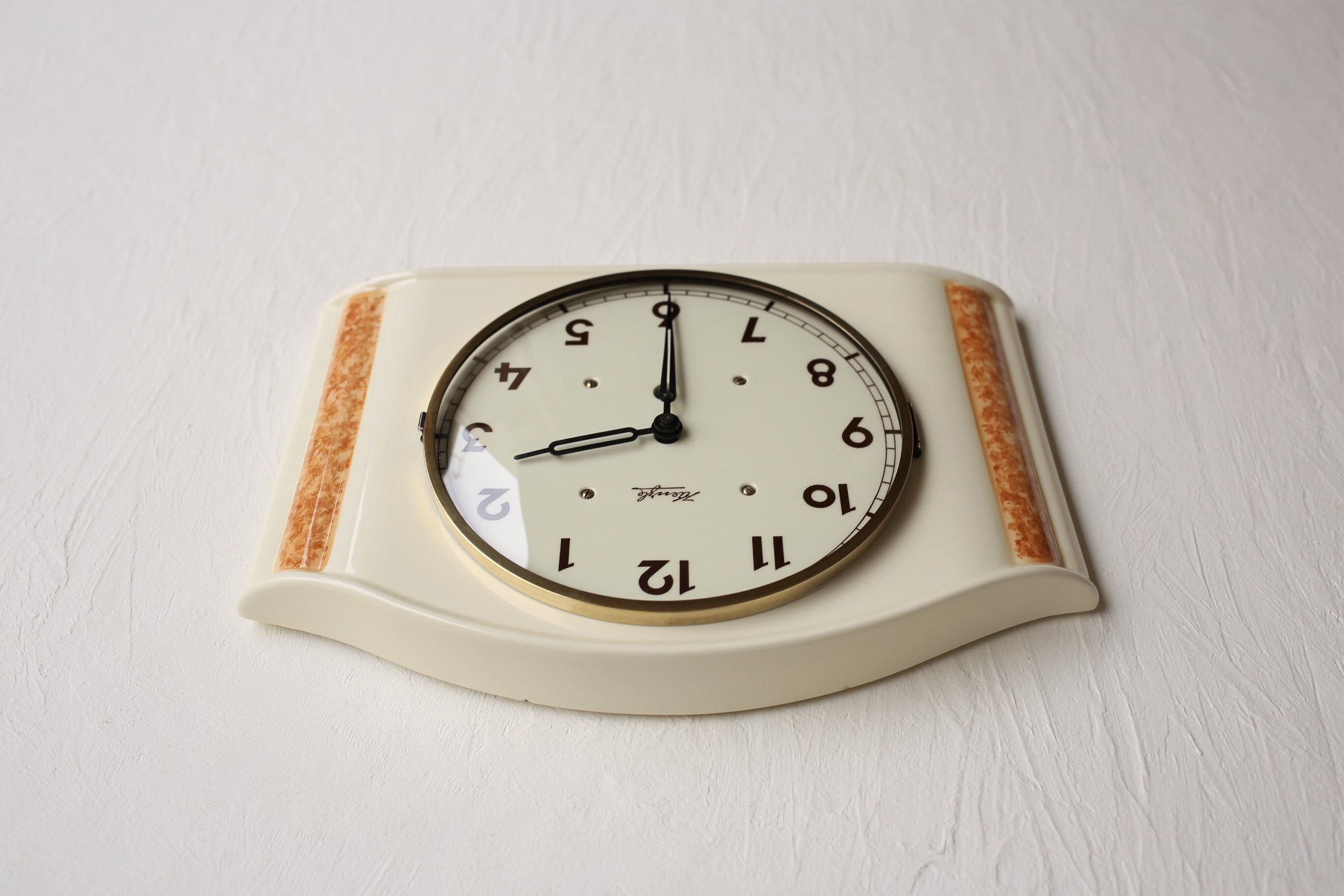 ドイツ アンティーク ヴィンテージ Kienzle 陶器製 壁掛け時計 ドイツ アンティーク ヴィンテージ Kienzle 陶器製 壁掛け時計