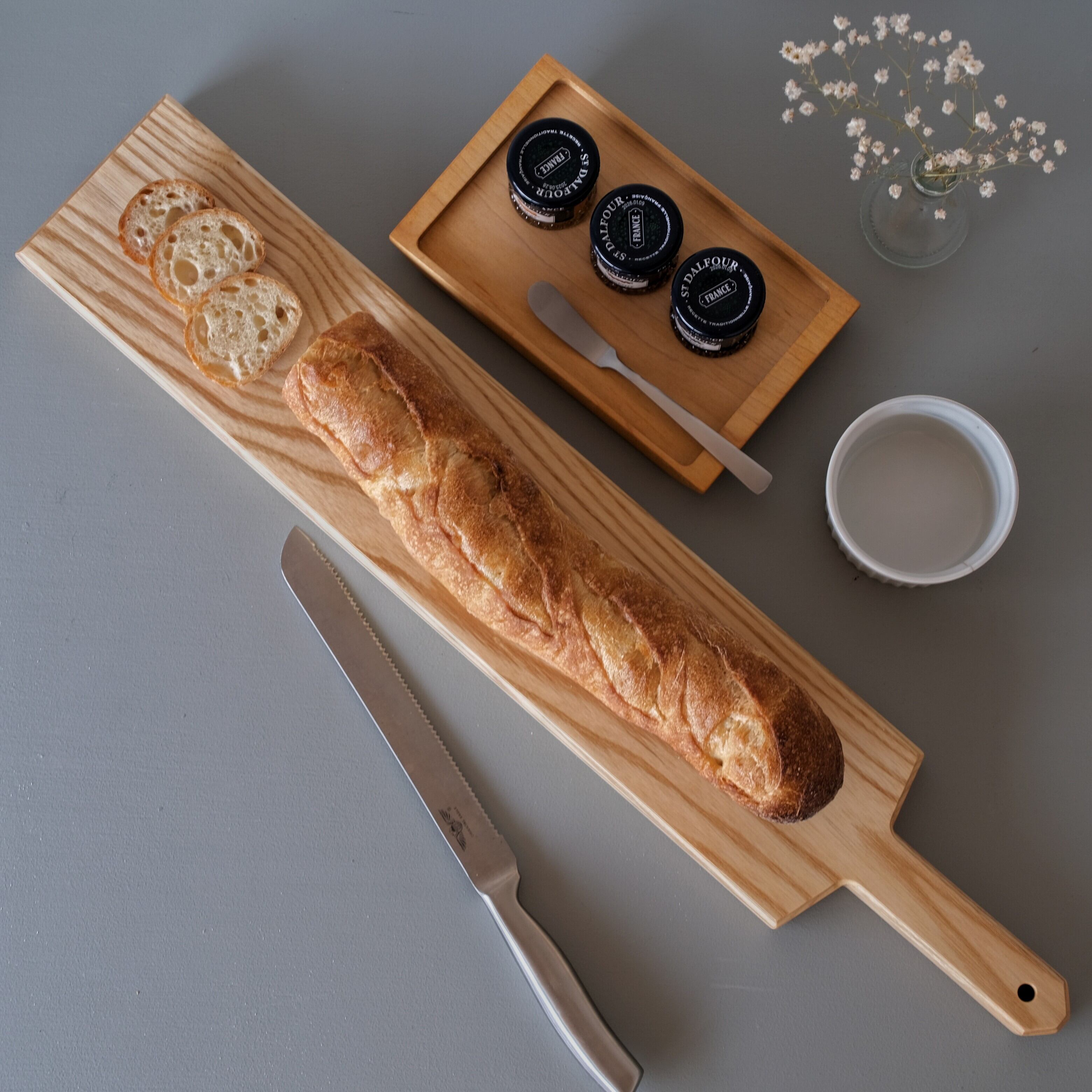 細長いカッティングボード (ホワイトオーク) | ulue furniture works