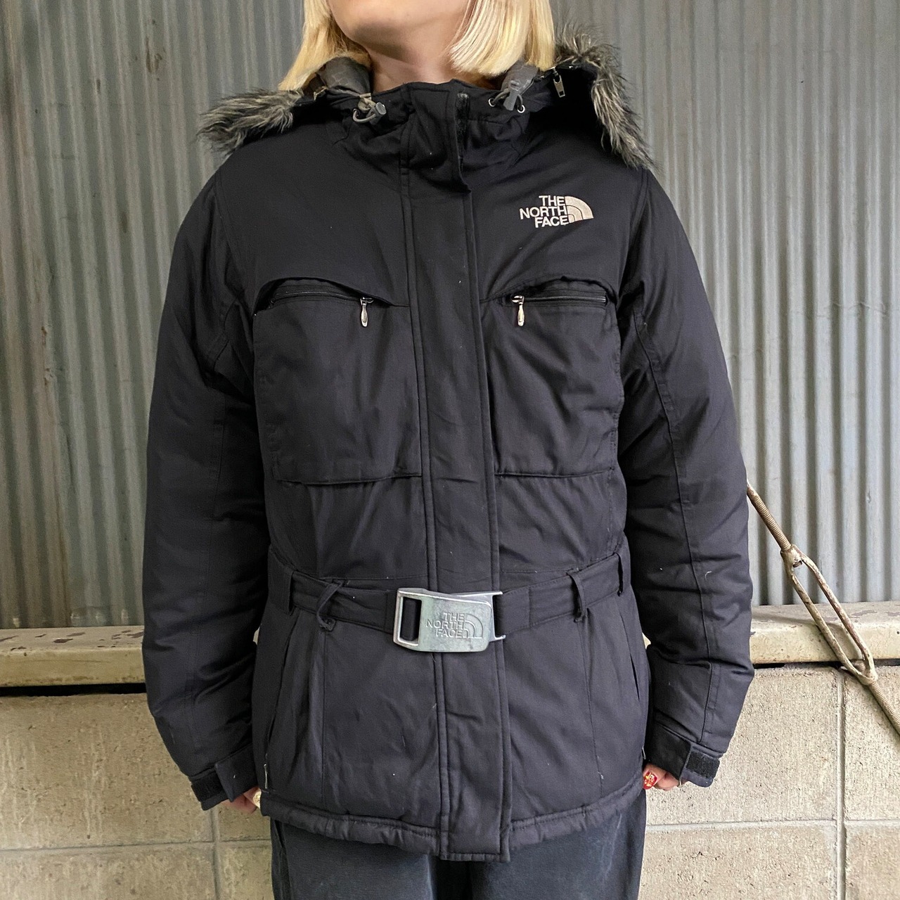 THE NORTH FACE ザノースフェイス HYVENT フェイクファー ダウンコート  